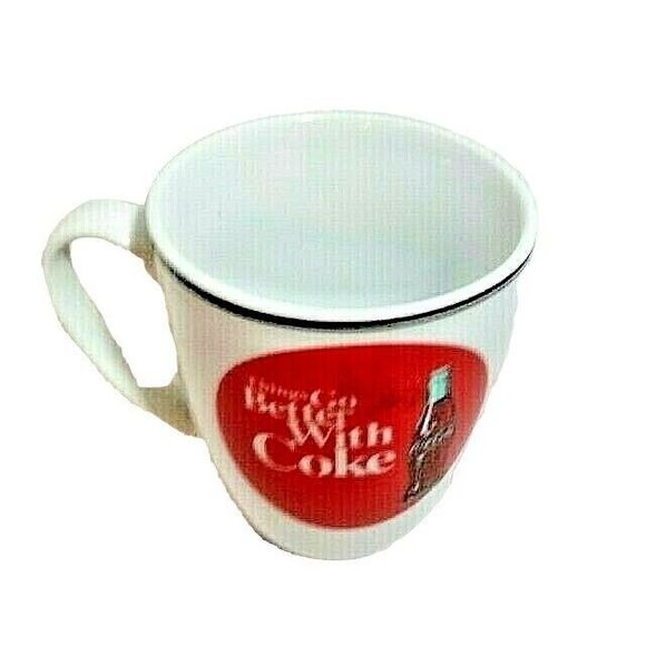 The Coca-Cola Company Coffee Mug THINGS GO BETTER WITH COKE Teacup Ceramic Gift - Picture 3 of 3
